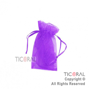 BOLSA VIOLETA ORGANZA 14.5X10CM HS2627-8 x 1